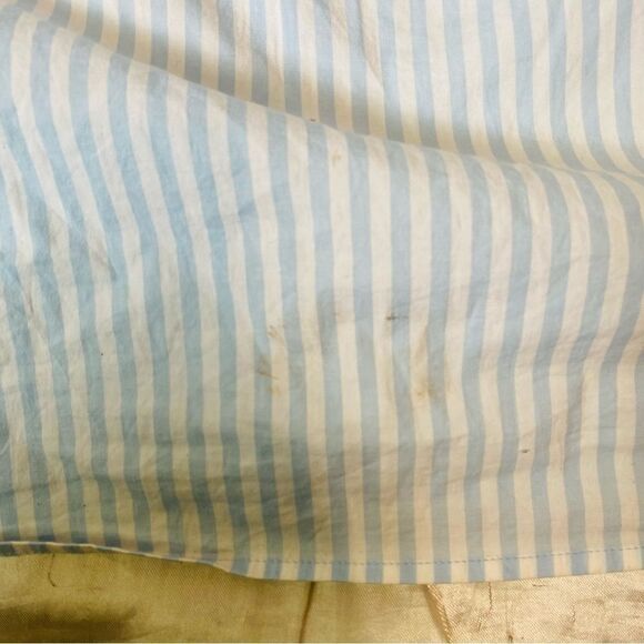 Michael Michael Kors Womens Blue And White Striped Off The Shoulder Top Size XL - Picture 8 of 12